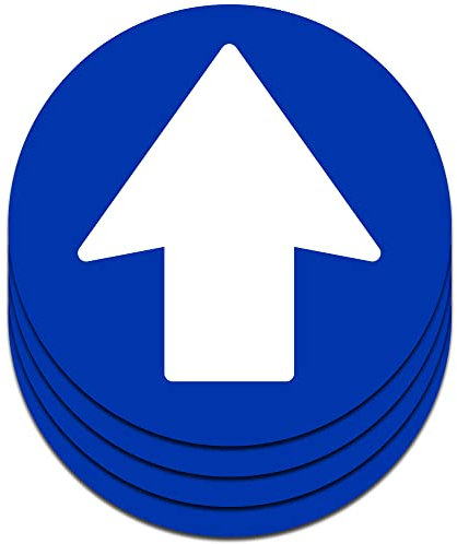 Pfeile Aufkleber Für den Boden | 4 Einheiten 16,5 cm (Blau)