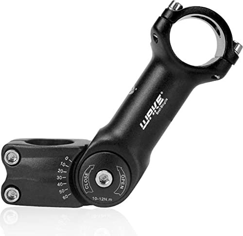 CYSKY Fahrrad Vorbau Verstellbarer 31,8 90mm/110mm/130mm 0-60 ° Grad Aluminiumlegierung MTB Vorbau Lenker Vorbau für Mountainbike, Rennrad, MTB, BMX, Radfahren (130mm)