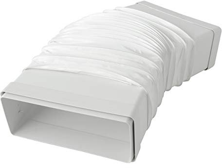 La Ventilazione CGF229B Joint flexible 220x90 mm avec embouts F/F pour tubes rectangulaires. Couleur blanche