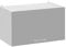 Cuisineandcie - Meuble Haut de Cuisine Eco Gris Brillant 1 Porte relevable L 60 cm