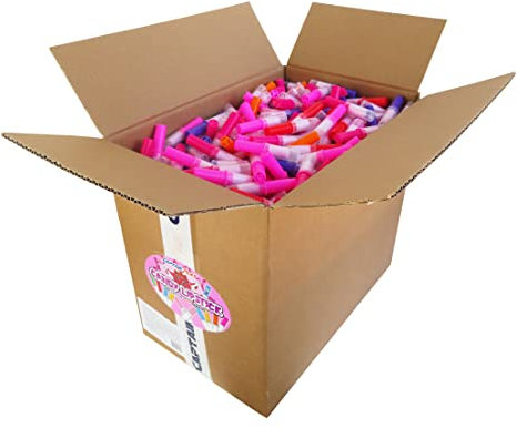 CAPTAIN PLAY Candy Lipstick, 1.000 Stück Süßwaren Lippenstift, Karneval Wurfmaterial, Süßigkeiten Großpackungen