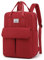 UXINGYAO Rucksack Handgepäck,Rucksack Damen mit Laptop Fach 15,6 Zoll, College-Schulrucksack Anti Diebstahl Rot,23L