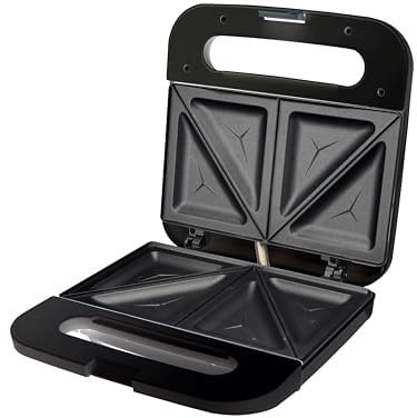 Fagor Sandwichera 750W – Placas desmontables, revestimiento antiadherente, almacenamiento vertical, indicador luminoso, corte térmico de seguridad, compacta y fácil de limpiar