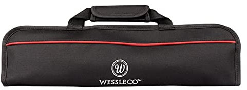 MagiDeal Sac à Couteaux Portable, Rangement des Couteaux, étui à Couteaux Con 5 Emplacements, Sac à Outils pour Transporter éplucheur, Aiguiseur De Couteaux, Pinces, Spatule, Rouge