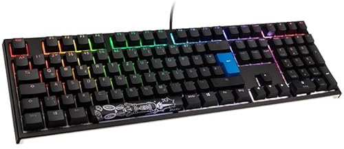 Ducky One 2 Backlit PBT Gaming Tastatur, MX-Nature-White, RGB LED - schwarz