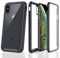 360 case For iPhone XS Max, Full Body Shockproof Slim Fit, Hybrid Protection Hard Shell, TPU Rubber, Bumper Cover for iPhone XS Max (2019) 6.5 Inch - Black/Clear