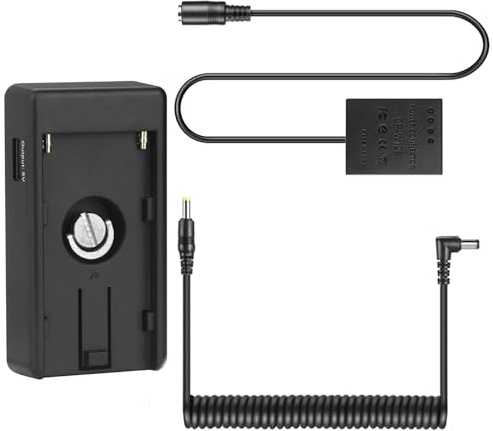 NP-F Akku-Adapter Platte mit NP-W126 Dummy-Akku-Kit für Fujifilm X-E4 X-E3 X-S10 X-A7 X-T3 X-T30 X-T20 XH1 XT200