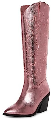 Madden Girl Bottes Western Arizona pour femme, rose clair, 37 EU