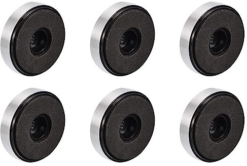 QUARKZMAN 40mm Lautsprecher Spikes Stand Füße x 6STK. Verstärker Pad Fuß Stoßdämpfung Füße Pad Stand für CD Player und Audio Lautsprecher, [Silber]