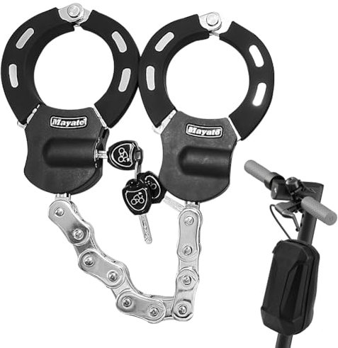 E Scooter Schloss, Schloss für E Scooter, Diebstahlschutz Handschellenschloss, Hohe Sicherheit Fahrradschloss für Fahrrad, Roller, Segway, Ninebot, Xiaomi, NIU und Rollerschloss