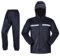 Ensemble Veste et Pantalon de Travail pour Homme/Femme, imperméable Ultra léger, Coupe-Vent, à Capuche, équipement de Pluie Manches Longues imperméable avec Taille élastique Veste à Capuche Costume