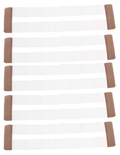 Paowsietiviity 5X Trasparente Invisibile Donna Reggiseno Estensione 3 Gancio Reggiseno Estensione Biancheria Intima Cinghie Nero, Colore della pelle, 8