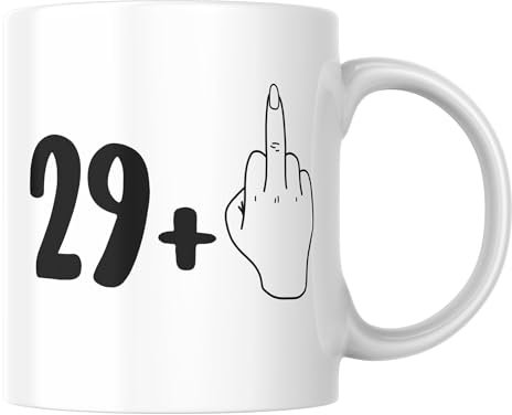 RS Wellness 30th Birthday Mug for Him or Her, 11oz, Funny 29 + 1 Design