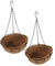 OFFSCH 2 Sets Kokospalmen Hängekorb Haushalts Blumentöpfe Garten Hängetöpfe Innen Blumentöpfe Hänge Blumentöpfe Balkon Blumentöpfe Pflanzbehälter Hänge Blumentopf