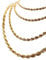GEORGE STREET JEWELLERS - 18K GOLD plated Rope Chain - L/24 W/6mm