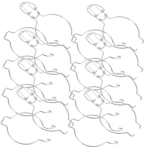 BEBEMOKO 10pcs Metal Fastenings Wire Lock Buckle for Glass Sealed Can Metal Lock Buckle Sealing Performance for Kitchen Storage Jars and Pickle Jars Random Style