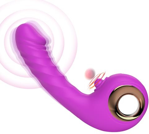 Vibrador del Punto G con 10+10 Modos de Vibración y golpeteo, Vibrador de Próstata Recargables Impermeables con Estimulador de Clítoris para Parejas, Juguetes Sexuales de Silicona para Adultos