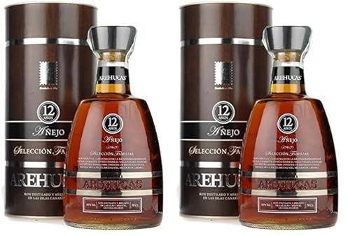 AREHUCAS Ron Reserva Special 12 años Rum (1 x 0,7 l) (Paquete de 2)