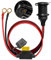 Car Cigarette Lighter Socket 12V/24V Car Plug High Power Fixe Fixed Cigarette Lighter Adapter Waterproof 13AWG Fused Extension Cable 1 M 2.5mm² Cable 20A with Eyelet Terminals for Vehicle Tractor Boat