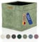 Lycce Kallax Box aus trendigem Cordstoff | Aufbewahrungskorb für Kallax Regal | Faltbox 33 x 33 x H31 cm mit abnehmbarem Bezug | Boden mit Vlies Überzug | Aufbewahrungswürfel | salbei