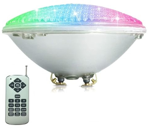 Beam Spot Ligh - Ampoules De Piscine RGBW PAR56, Lampadaire Intégré E12V, Étanche IP68 W/lumière Sous-marine De Piscine LED À Distance, Pour Aquarium, Vase, Piscine, Jacuzzi(35w Rgbw+remote Control)
