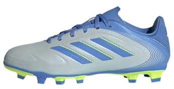 adidas Unisex Kids Copa Pure 3 Club Kids FG/MG Fußballschuh Halo Blue/Blue Fusion/Lucid Lemon 33 1/2