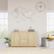 Myheimly Sideboard, Kommode mit viel Stauraum, Schrank mit 4 Schubladen 2 Türen, Mehrzweckschrank Anrichte für Wohnzimmer, 120×36×69cm Holzwerkstoff Sideboard Sonoma Eiche