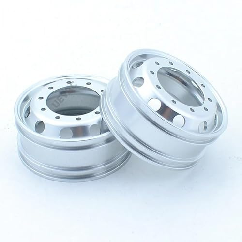 2 stücke RC LKW Metall 20mm/25mm Räder Hub Felge for 1/14 Tamiya Kipper Scania 770S Volvo MAN TGX LESU Auto Zubehör(2pcs 20mm Narrow)