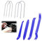 OHREN 8 PCS Autoradio Entriegelungswerkzeug, Edelstahl U Förmiger + V Förmiger Autoradio Ausbauwerkzeug, Entriegelungsschlüssel und Bügel Removal Instrument Schlüssel für DIN-Freigabetasten
