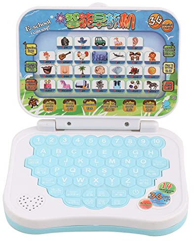 Tomantery Baby -Laptop, Alphabet mit Bild und Klang, Zweisprachige Maschine für Lernen