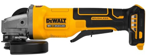 DEWALT DCG408N 18V XR Li-Ion Cordless Brushless 125mm Smerigliatrice angolare con interruttore a paletta Solo corpo