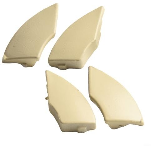 EffiFish 4Pcs Car Radio Button Removal Cover,For Fiat-500 Radio Cd Button Trim For Mold Cover Removal For The Radio CD Button Area