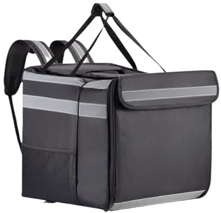 Isolierte Pizzatasche - Liefer Rucksack, Thermo Box | Große Kapazität Schwerlast Kühltasche, Erweiterbarer Wiederverwendbarer Takeaway Behälter Mit Schulterriemen Für Gastronomie Lebensmittel Lieferun