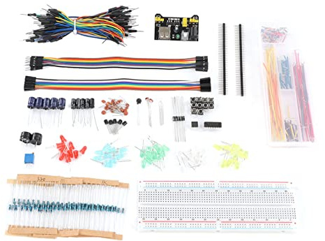 Naroote Electronics Kit Fun Assortment Flexible for Development with 830 Hole Breadboard for R3
