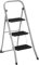 Trittleiter 3 Stufen Leiter Klapptritt Klappleiter Klapptreppe Tritt Haushaltstritt Stehleiter Sprossenleiter klappbar faltbar bis 150 kg (3 Stufen, Silber)