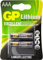 GP | Lithium Exra Long Life Lithium Batteries | 2 x AAA