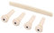Tenlacum Lot de 4 chevilles de chevalet et selle pour guitare basse acoustique