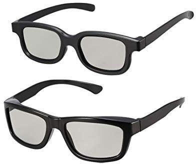 N/A 3D Glasses Set für Movies/Cinema/Passive 3D TV 1 x kompatibel mit Reald Cinema und 1 x kompatibel mit I-Max
