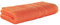 Premium Frottee Duschtuch 70x140 cm in orange von StickandShine in 500g/m² aus 100% Baumwolle