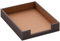 Thioten Bac à courrier en cuir élégant pour fournitures de bureau, courrier, papier, dossier, magazine, organisation parfaite pour le bureau (marron)