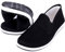 Anywell Kung Fu Tai Chi Kampfsportschuhe Gummisohle Unisex Leinwand Anti-Rutsch-Mode Qigong Turnschuhe Schwarz EU 35 (225cm)