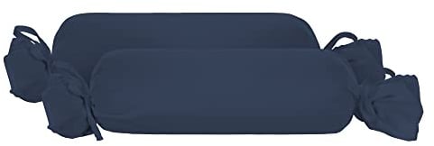 biberna 0077144 Kopfkissenbezug Feinjersey, gekämmte Baumwolle, superweich 2x 15x40 cm, marine