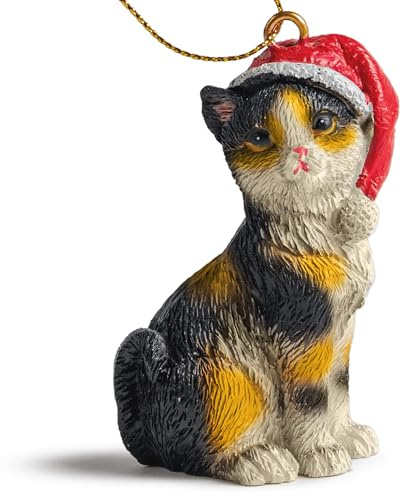 Katzenfigur Weihnachtsschmuck (Calico)