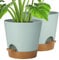 Vasi per Piante Autoirriganti Set di 2, 20.3 cm Vaso con Sistema di Auto-irrigazione Vasi Decorativi Interno Moderni con Sottovasi per Casa e Ufficio, Vasi da Fiori per Piante, Orchids