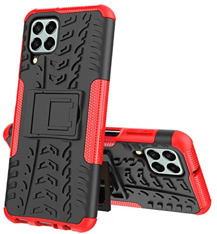 Max Power Digital Custodia per Xiaomi Redmi Note 11 / 11s con Supporto Bumper Case Cover Armor Rigida Resistente Doppio Strato Protettiva Ibrida Agli Urti (Xiaomi Redmi Note 11/11s, Rosso)