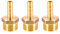 Lot de 3 raccords de tuyau cannelés en laiton 6 mm vers 3/8 mâle BSP fileté adaptateur de tuyau