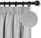MYSKY HOME Vorhänge Blickdicht Kräuselband Gardinen Schlafzimmer Thermovorhang Kälteschutz Verdunkelung, Höhe 225 x Breite 140cm, Hellgrau, 2er-Set