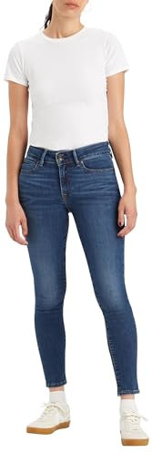 Levi's Damen 711 Double Button Jeans, Blue Wave Dark, 32W / 30L