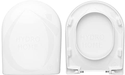 WC-Sitz Compact Rak Ceramics wie Original, aus wärmeisolierendem Kunststoff, Farbe Weiß Made in Italy