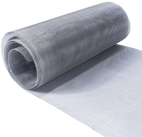 Wire Mesh Roll 30CM X 3M 20 Mesh 304 Stainless Steel Woven Wire Mesh Never Rust,Pest Rat Mesh for Preventing Rats Squirrel and Mouse Access TXZWJZ